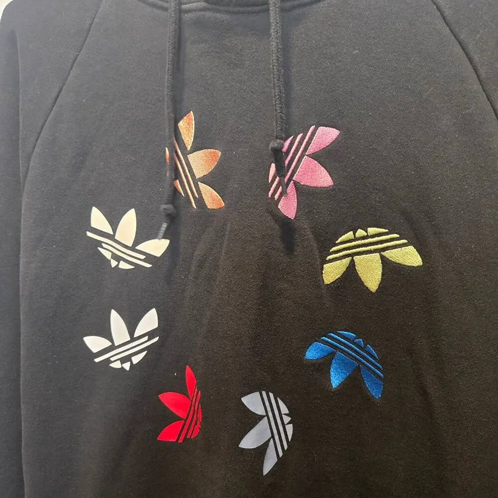 adidas-Originals Adicolor Shattered Trefoil Hoodie embroidered sz M